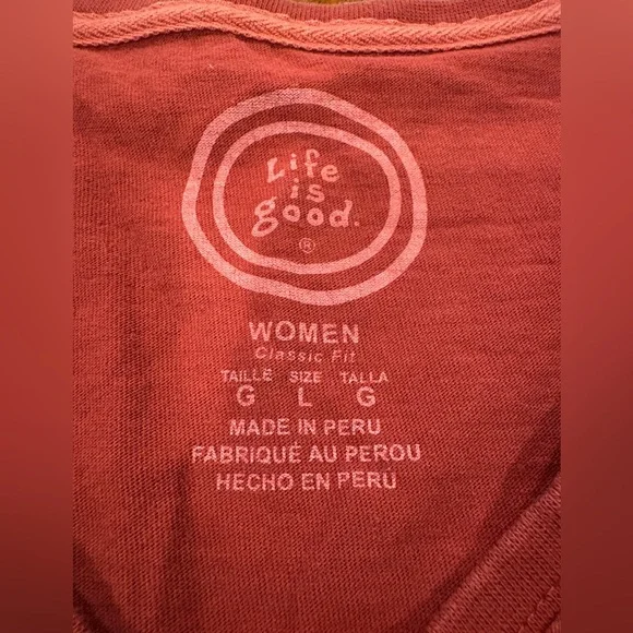 Life is Good T-shirt, size L, EUC - Picture 5 of 7